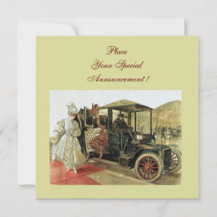 RETRO CAR , AUTO RESTORATION 2,red yellow Announcement