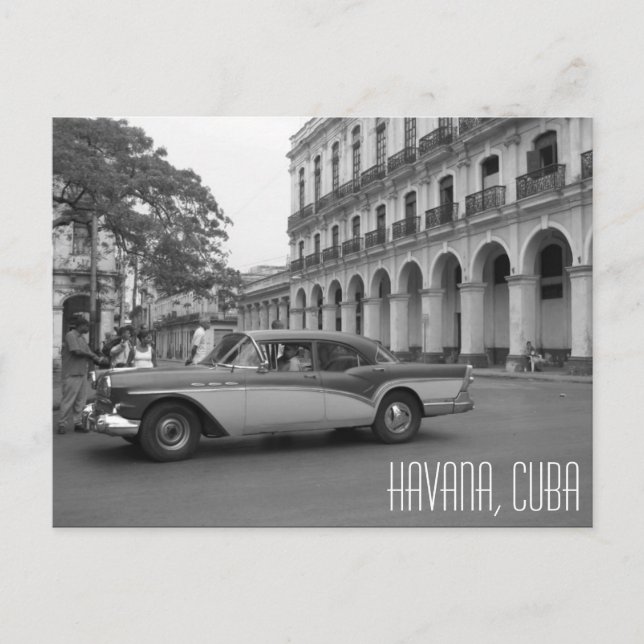 retro car havana postcard (Front)