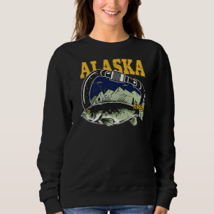 Retro Carabiner Alaska Fishing Sweatshirt