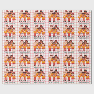 Retro Carolers Christmas Wrapping Paper