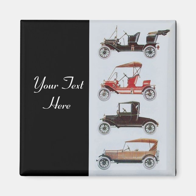 RETRO CARS 2- Auto repair automotive Magnet (Front)