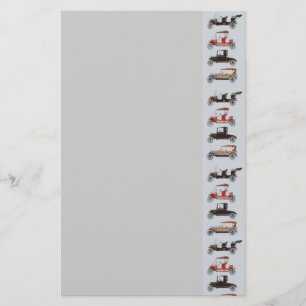 RETRO CARS 2  AUTO RESTORATION grey red black Stationery