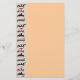 RETRO CARS 2 AUTO RESTORATION grey red pink Stationery