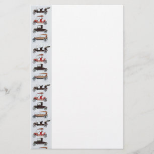 RETRO CARS 2 AUTO RESTORATION grey red white Stationery