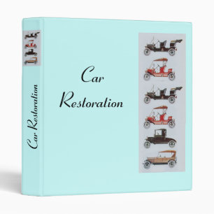 RETRO CARS 2  RESTORATION ,blue Binder