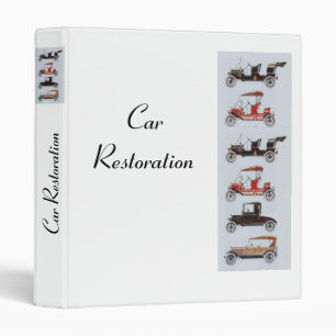 RETRO CARS 2 RESTORATION white Binder