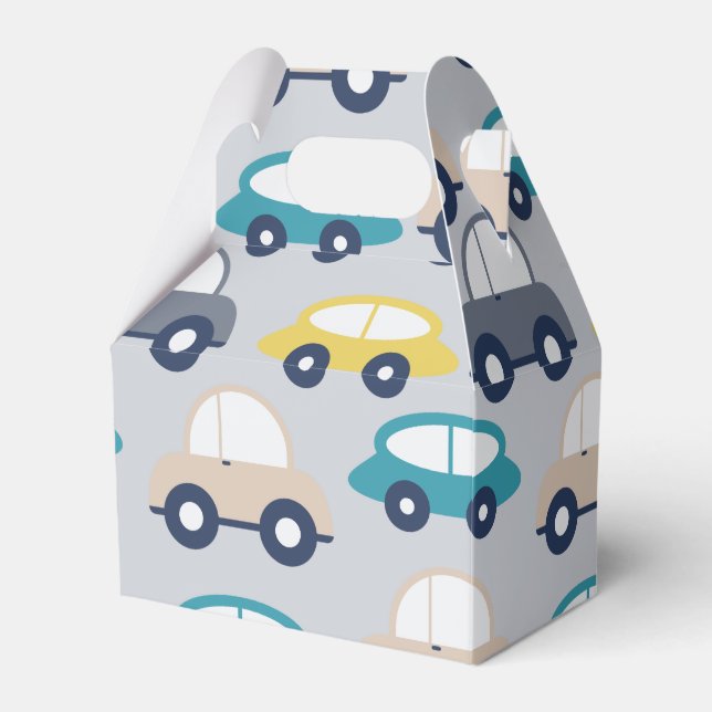 Retro Cars Favor Box (Front Side)