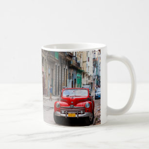 Retro cars on the Havana street Coffee Mug