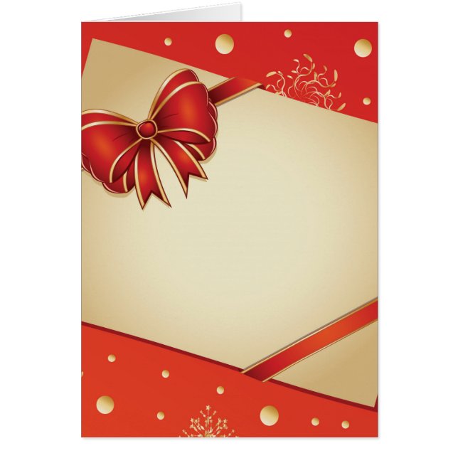 Rétro carte avec l'arc rouge (Devant)