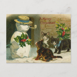 Rétro carte de Noël vintage