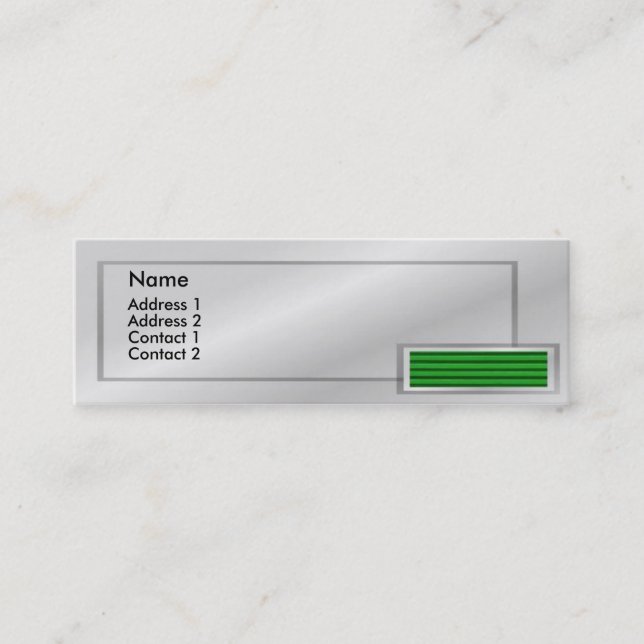 Retro - Carte de profil de navette verte (Devant)