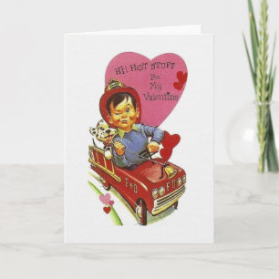 Rétro carte de Saint-Valentin d'élément