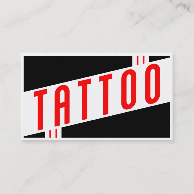 rétro carte de timbre de tatouage (Devant)