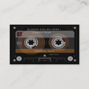 Rétro carte de visite de MixTape de cassette de