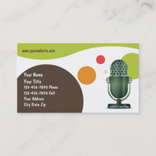 Rétro carte de visite du DJ,