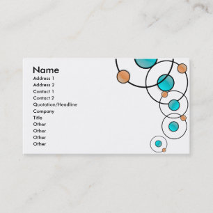 Rétro carte de visite entièrement personnalisabl