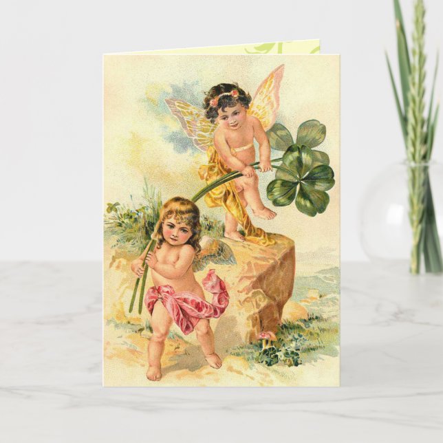Rétro carte de voeux du jour de St Patrick (Devant)