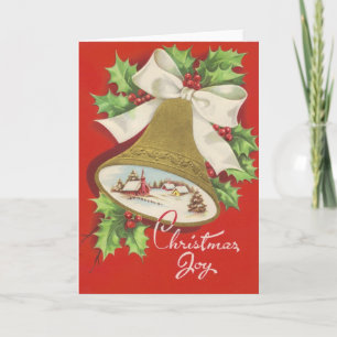 Rétro carte de voeux vintage de Noël