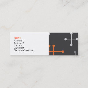 Rétro carte moderne de profil de motif