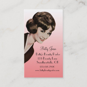 Rétro carte rose gonflante vintage de styliste en