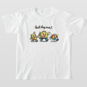 Retro Cartoon best day ever! Kids T-Shirt