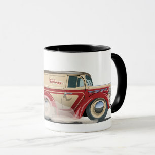 Retro Cartoon delivery van Mug