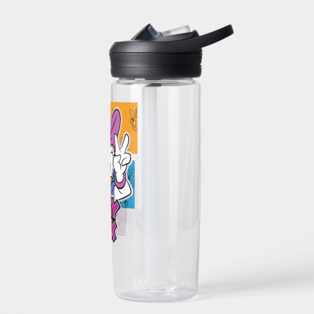 Retro Cartoon Duck – Playful & Nostalgic Design Water Bottle (Left)
