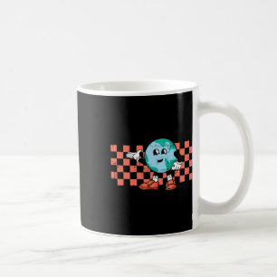 Retro Cartoon Planet Earth Day Environmental Natur Coffee Mug