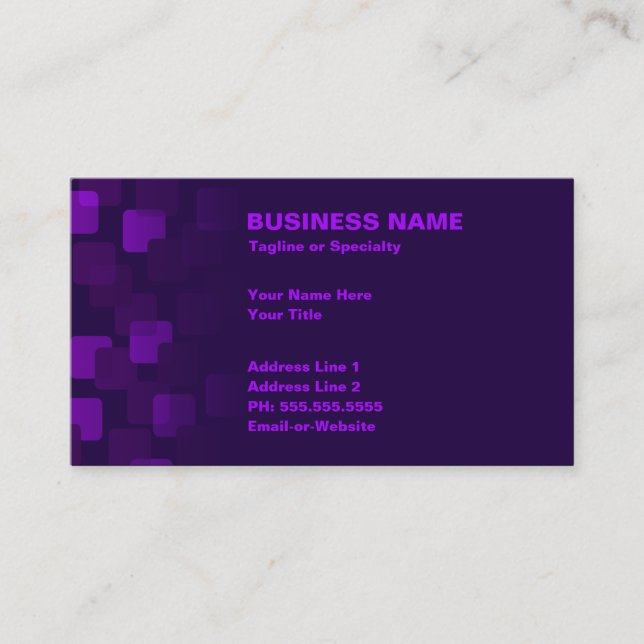 retro cascades business card (Front)