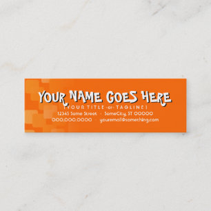 retro cascades mini business card