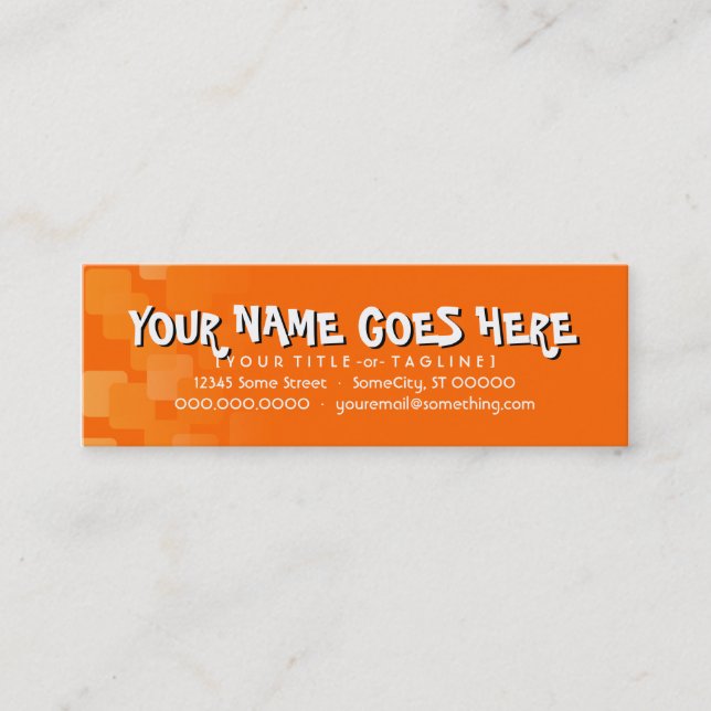 retro cascades mini business card (Front)