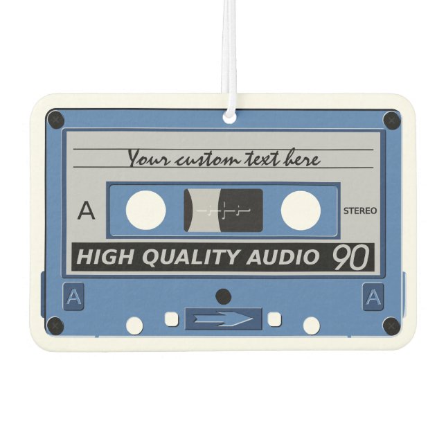 Retro Casette Tape custom air freshner Freshener (Front)