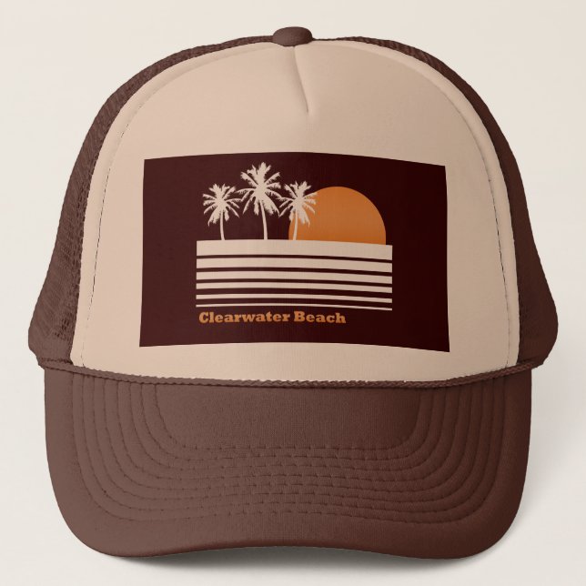 Rétro casquette de plage de Clearwater (Devant)
