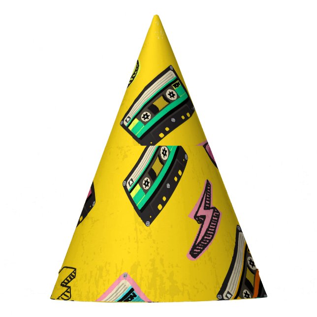 Retro Cassette: 80's Love Party Design Hat (Front)