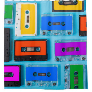 Retro Cassette: Blue Background Collection
