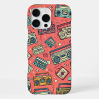 Retro Cassette Boomboxes 80s Music Fans