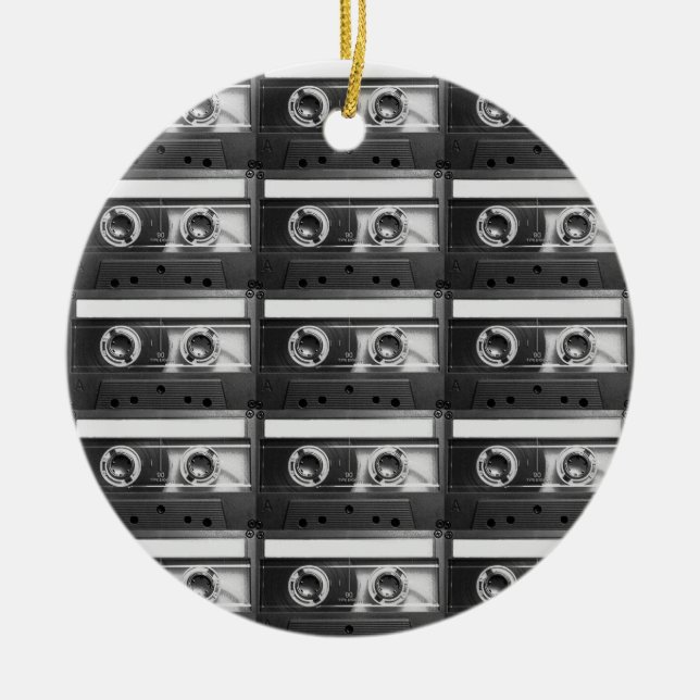 Retro Cassette Ceramic Ornament (Front)