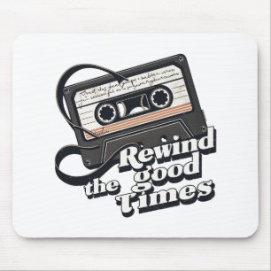 Retro Cassette Design for Nostalgia lovers Mouse Pad