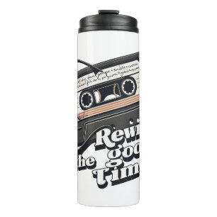 Retro Cassette Design for Nostalgia lovers Thermal Tumbler