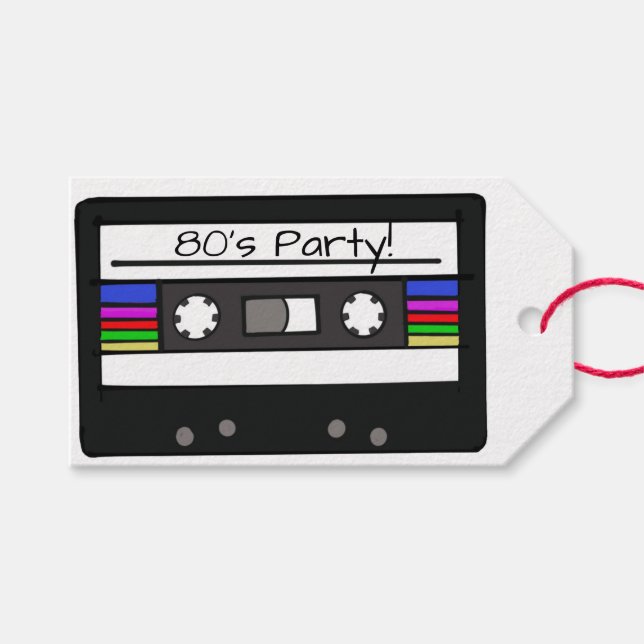 "Retro Cassette"  Gift Tags (Front (Horizontal))