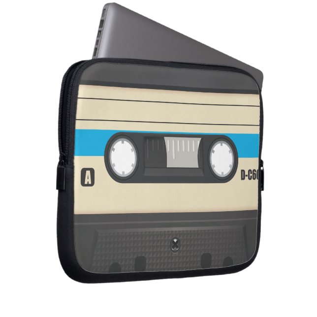 Retro Cassette Laptop Sleeve (Front Right)
