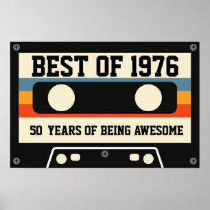 Retro Cassette Tape "Best Of" Poster