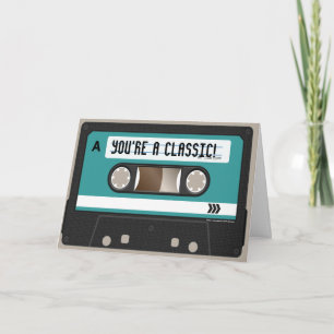 Retro Cassette Tape Birthday Card