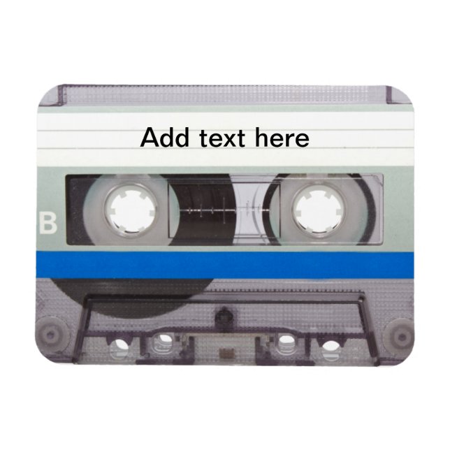 Retro Cassette Tape Magnet (Horizontal)