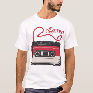 Retro Cassette Tape Music Lover 80s 90s Gift T-Shirt