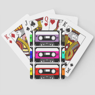 Retro Cassette Tape Playing Cards