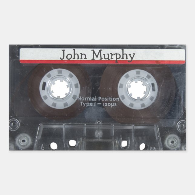 Retro Cassette Tape Sticker (Front)
