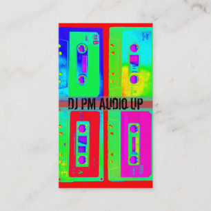 Retro Cassette Tape Throw Back DJ Record Business Card
