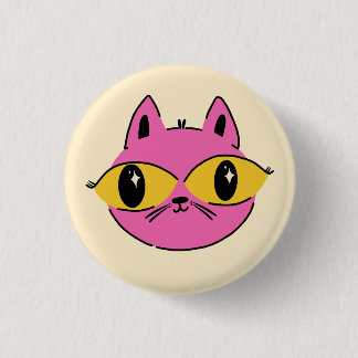 Retro Cat 1 Inch Round Button