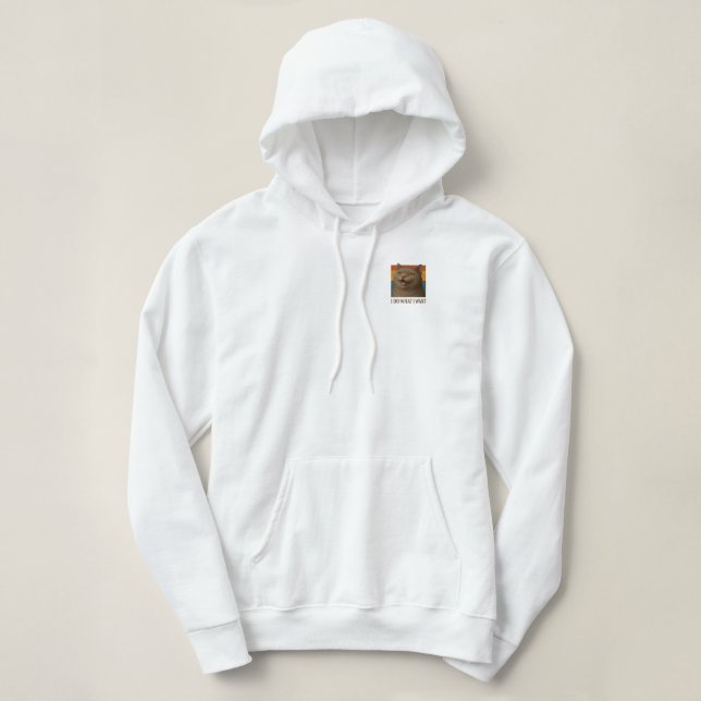 Retro Cat Attitude   Hoodie (Design Front)
